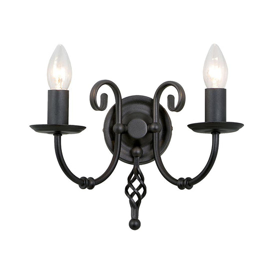 Elstead Lighting ART2-BLACK Artisan 2 Light Wall Light - Black