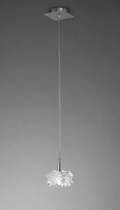 Mantra M3953 Artic Pendant 1 Light G9 Small, Polished Chrome