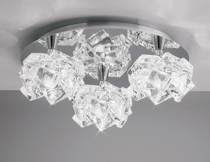 Mantra M3955 Artic Ceiling 3 Light G9 Round Small, Polished Chrome