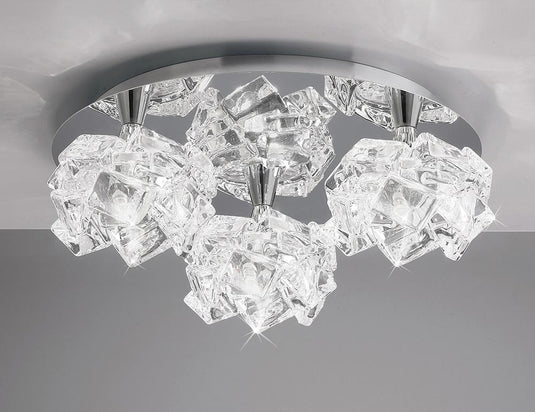 Mantra M3955 Artic Ceiling 3 Light G9 Round Small, Polished Chrome