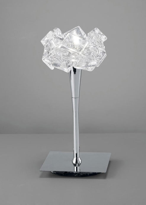 Mantra M3958 Artic Table Lamp 1 Light G9, Polished Chrome