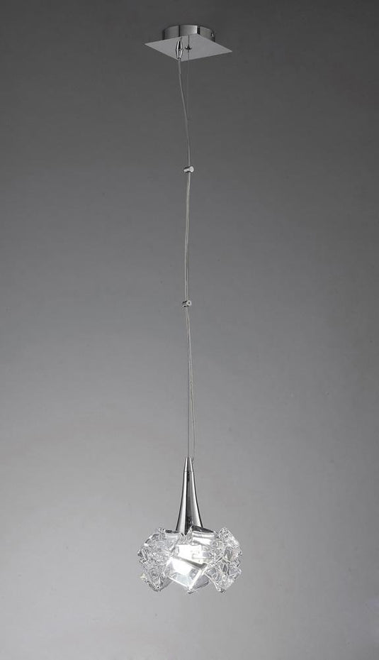Mantra M3963 Artic Pendant 1 Light E27 Large, Polished Chrome