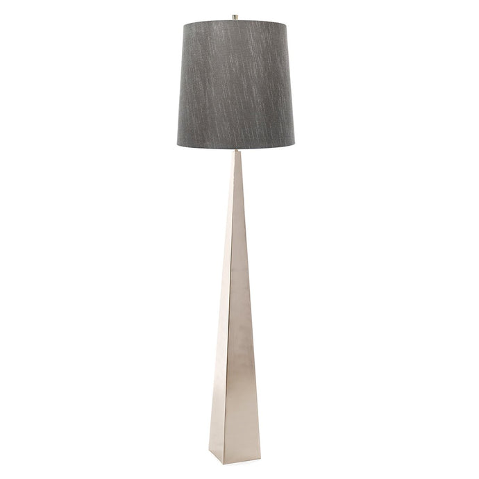 Elstead Lighting ASCENT-FL-PN Ascent 1 Light Floor Lamp - Polished Nickle