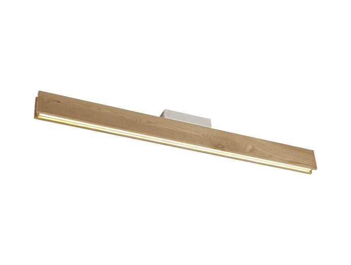 C-Lighting Ashley Ceiling, 2 x 18W LED, 3000K, 1528lm, Oak, Matt White, 3yrs Warranty - 28778