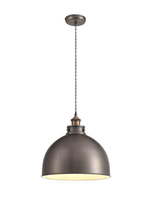 C-Lighting Astra Large Pendant, 1 x E27, Antique Silver/Copper/White - 29168