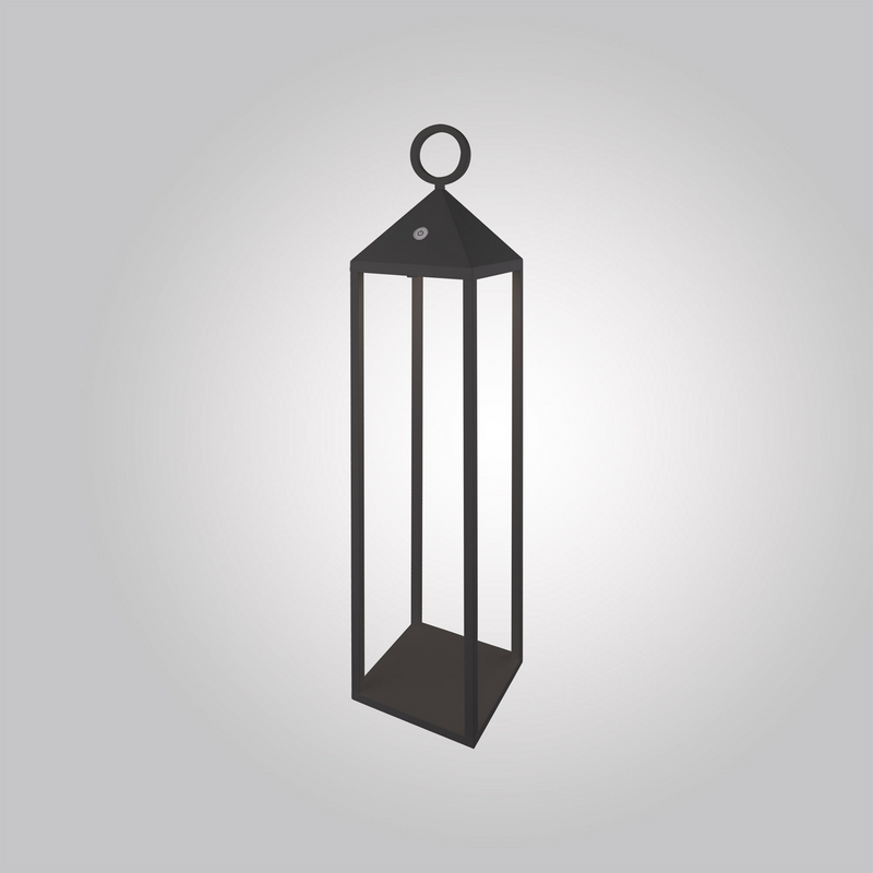 Load image into Gallery viewer, Mantra M6907 Astun Portable Lantern Large, 2.2W LED, 3000K, 188lm, IP54, USB Charging Cable Included, Graphite, 3yrs Warranty
