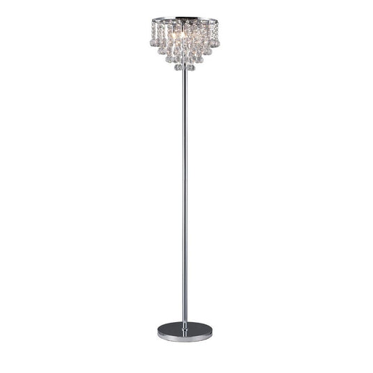 Diyas IL30029 Atla Floor Lamp 4 Light Polished Chrome/Crystal - 20542