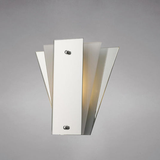 Deco D0013 Atlantis 250 x 260mmWall Lamp, 1 Light E27 Frosted/Mirror