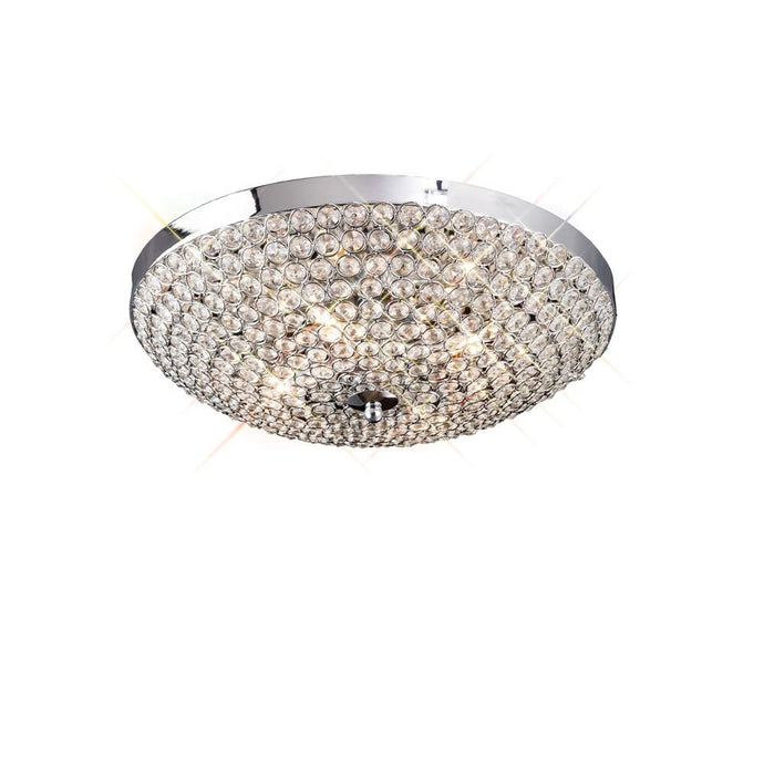 Diyas IL30187 Ava Ceiling 4 Light Polished Chrome/Crystal - 37980