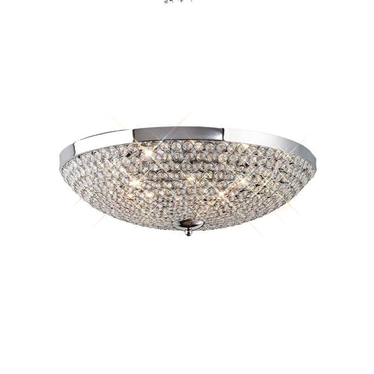 Diyas IL30189 Ava Ceiling 9 Light Polished Chrome/Crystal - 37982