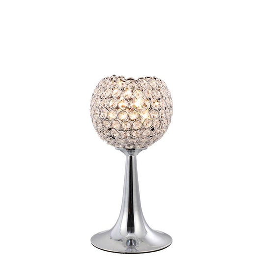 Diyas IL30193 Ava Table Lamp 2 Light Polished Chrome/Crystal - 37985