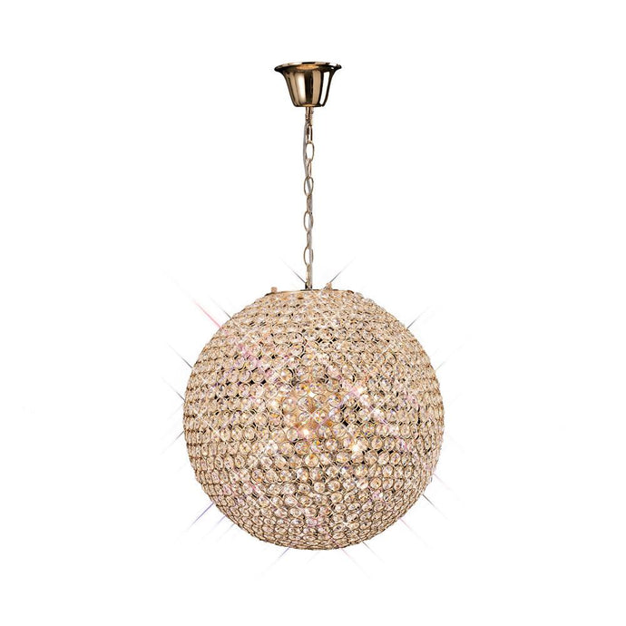 Diyas IL30753 Ava Pendant 7 Light French Gold/Crystal - 38122