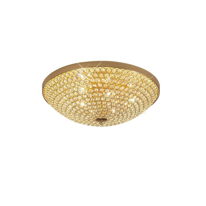 Diyas IL30757 Ava Ceiling 6 Light French Gold/Crystal - 38126