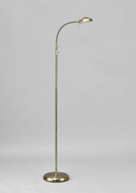 Deco D0121 Bamberg Floor Lamp 1 Light G9 Antique Brass