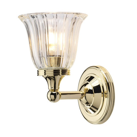 Elstead Lighting BATH-AUSTEN1-PB Austen 1 Light Wall Light - Polished Brass