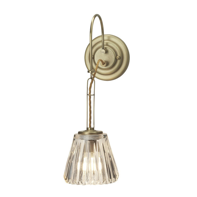 Elstead Lighting  BATH-DEMELZA-BB Demelza 1 Light Wall Light - Brushed Brass
