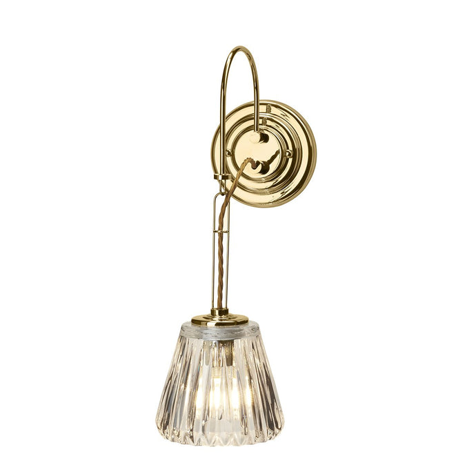 Elstead Lighting  BATH-DEMELZA-PB Demelza 1 Light Wall Light - Polished Brass