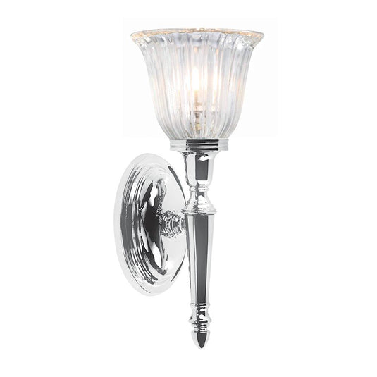 Elstead Lighting BATH-DRYDEN1-PC Dryden 1 Light Wall Light - Polished Chrome