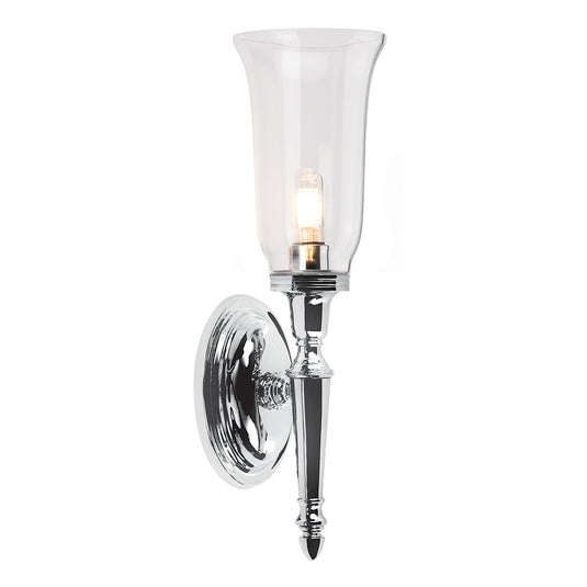 Elstead Lighting BATH-DRYDEN2-PC Dryden 1 Light Wall Light - Polished Chrome