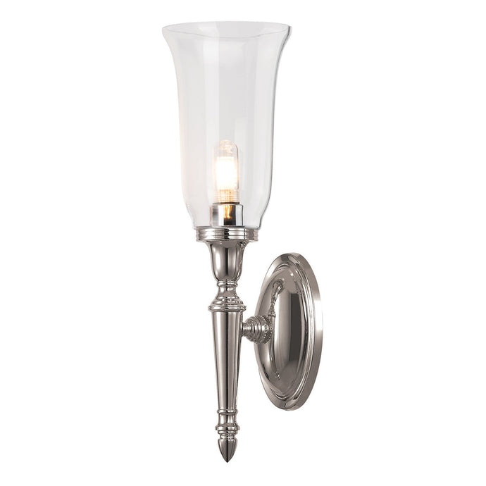 Elstead Lighting BATH-DRYDEN2-PN Dryden 1 Light Wall Light - Polished Nickel