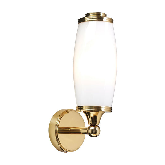 Elstead Lighting BATH-ELIOT1-PB Eliot 1 Light Wall Light - Polished Brass
