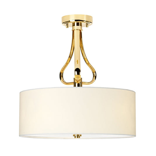 Elstead Lighting BATH-FALMOUTH-SF-FG Falmouth 3 Light Semi Flush - French Gold
