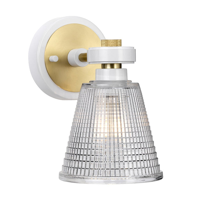 Elstead Lighting BATH-GUNNIS1-WAB Gunnislake 1 Light Wall Light - White Aged Brass