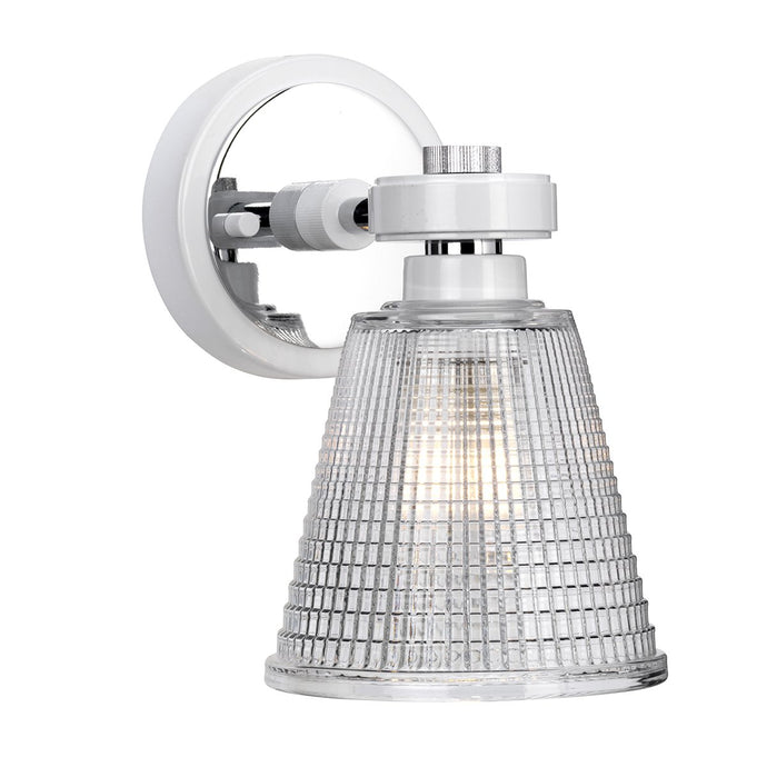 Elstead Lighting BATH-GUNNIS1-WPC Gunnislake 1 Light Wall Light - White Polished Chrome