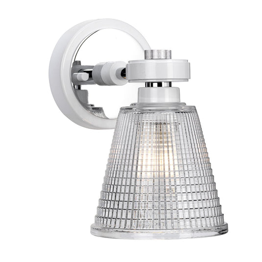 Elstead Lighting BATH-GUNNIS1-WPC Gunnislake 1 Light Wall Light - White Polished Chrome