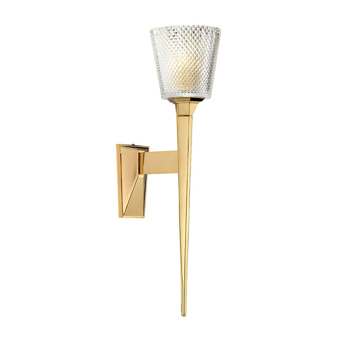 Elstead Lighting  BATH-VERITY-PG Verity 1 Light Wall Light - Polished Gold