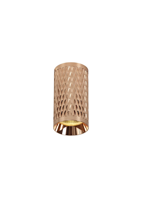 C-Lighting Beam 11cm Surface Mounted Ceiling Light, 1 x GU10, Rose Gold - 29298