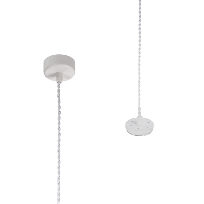 C-Lighting Beam Pendant Light Kit 2m, 1 x GU10, Sand White - 29316