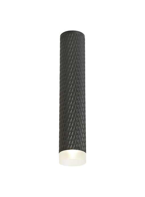 C-Lighting Beam 1 Light 30cm Surface Mounted Ceiling GU10, Sand Black/Acrylic Ring - 29574