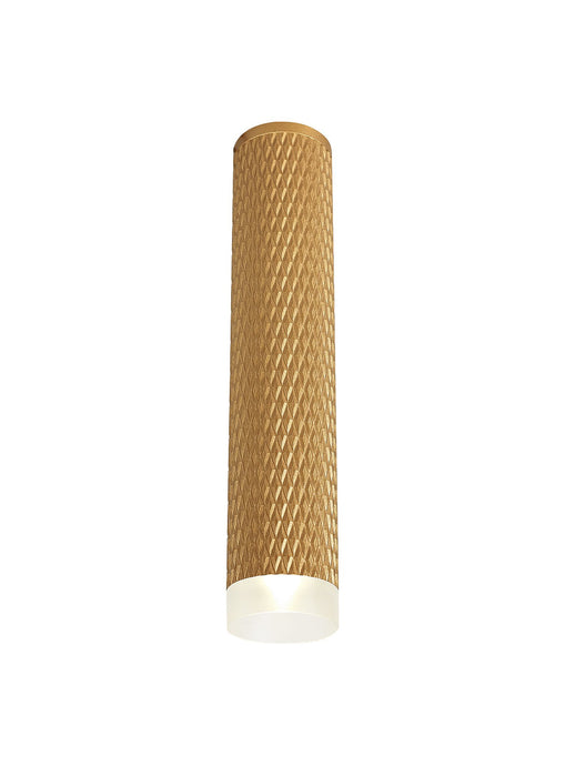 C-Lighting Beam 1 Light 30cm Surface Mounted Ceiling GU10, Champagne Gold/Acrylic Ring - 29576