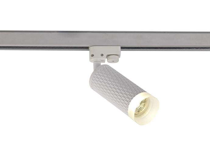 C-Lighting Beam 1 Light Track Spotlight GU10, Sand White/Acrylic Ring - 29583