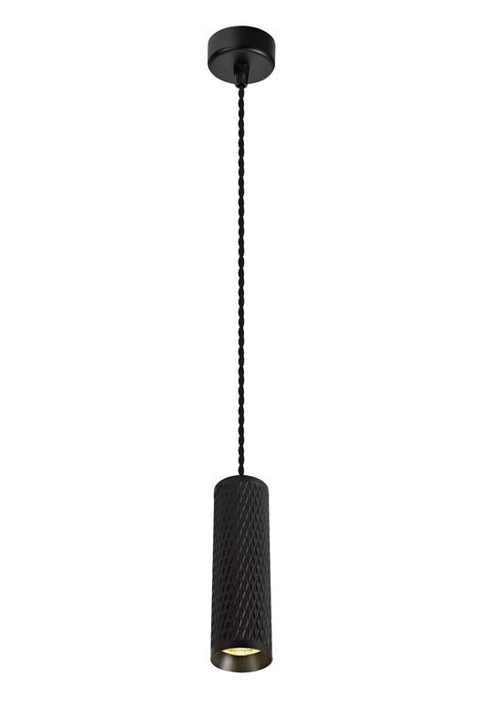 C-Lighting Beam 1 Light 20cm Pendant Light GU10, Sand Black - 29590