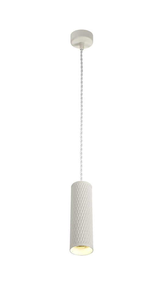 C-Lighting Beam 1 Light 20cm Pendant Light GU10, Sand White - 29596