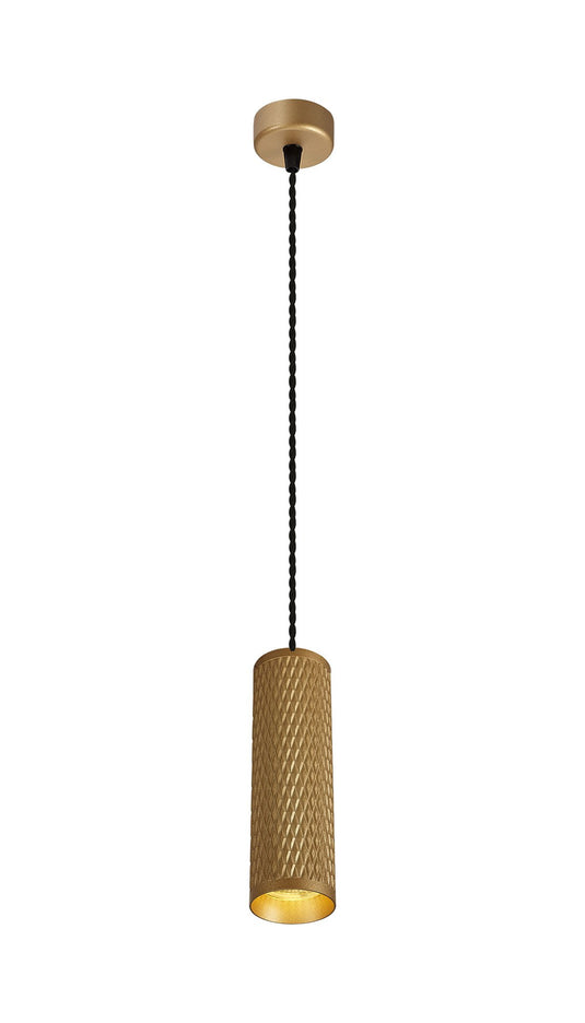 C-Lighting Beam 1 Light 20cm Pendant Light GU10, Champagne Gold - 29602