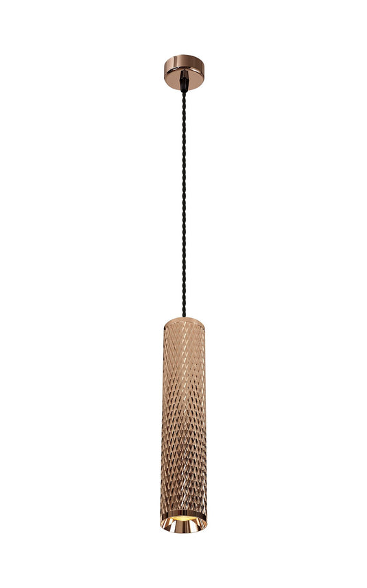 C-Lighting Beam 1 Light 30cm Pendant Light GU10, Rose Gold - 29612