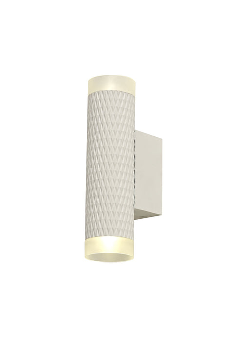 C-Lighting Beam 2 Light Wall Lamp GU10, Sand White/Acrylic Rings - 29614