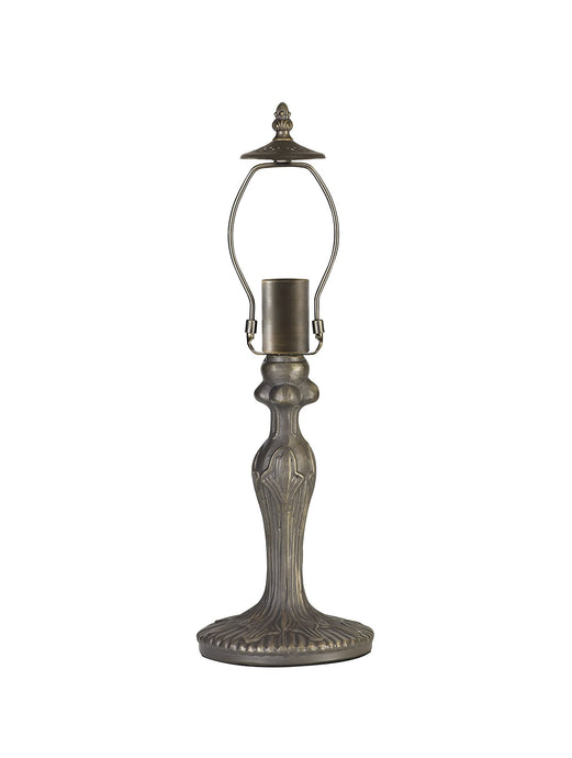 C-Lighting Bekesbourne 47.5cm Curved Table Lamp, 1 x E27, Aged Antique Brass - 28869