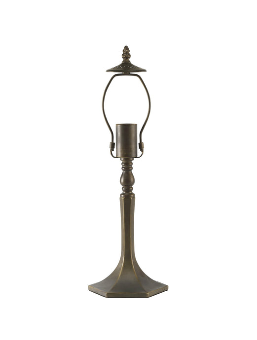 C-Lighting Bekesbourne 48cm Octagonal Table Lamp, 1 x E27, Aged Antique Brass - 28870