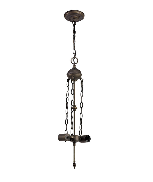 C-Lighting Bekesbourne Uplighter Suspension Kit, 2 x E27, Aged Antique Brass - 28879