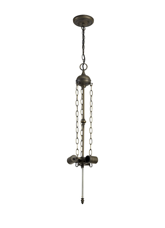 C-Lighting Bekesbourne Uplighter Suspension Kit, 3 x E27, Aged Antique Brass - 28880