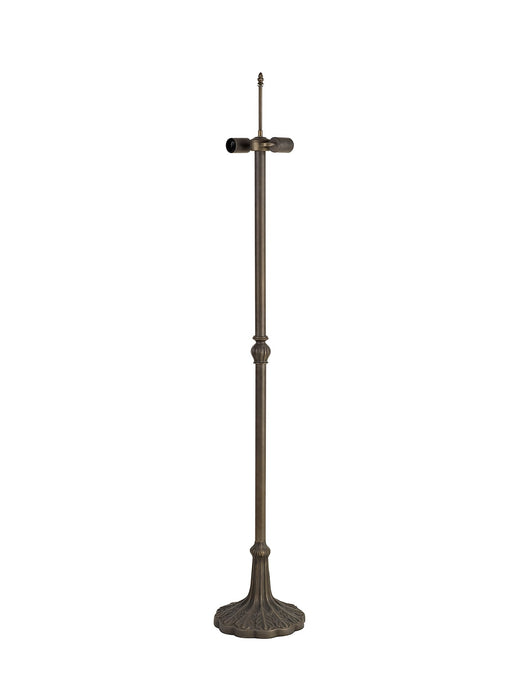 C-Lighting Bekesbourne Leaf Design Floor Lamp, 2 x E27, Aged Antique Brass - 28882