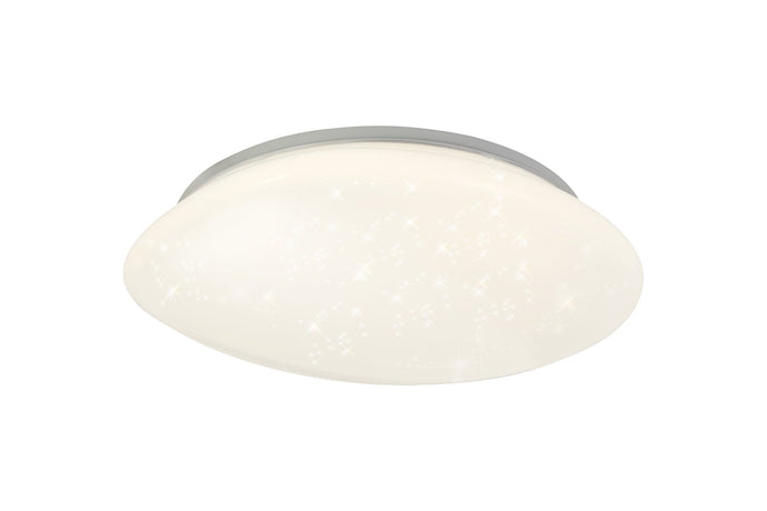 C-Lighting Betsham Ceiling, 1 x 24W LED, 4000K, 1614lm, IP44, White Acrylic, 3yrs Warranty - 29180