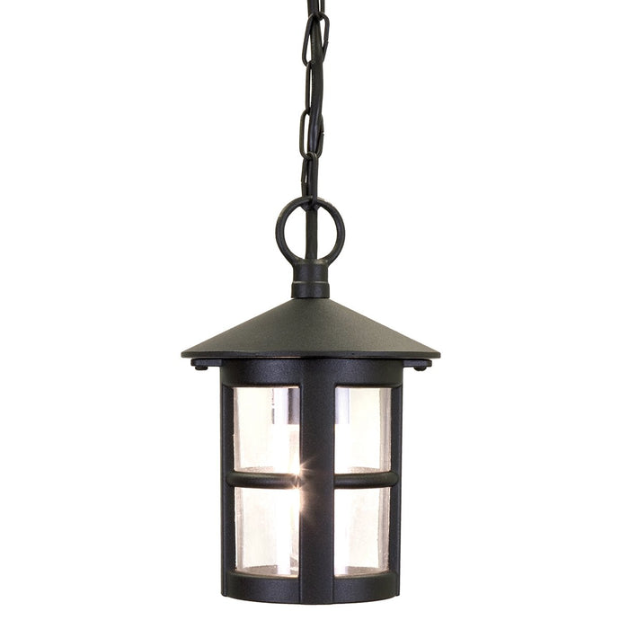 Elstead Lighting BL21B-BLACK Hereford 1 Light Porch Chain Lantern