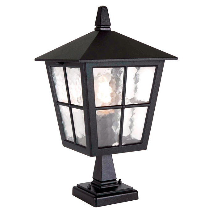 Elstead Lighting BL50M-BLACK Canterbury 1 Light Pedestal Lantern