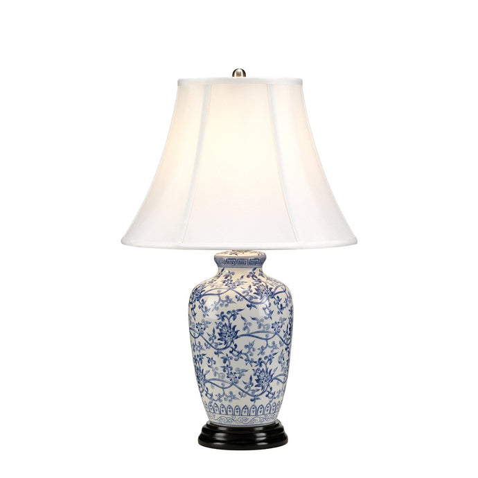 Elstead Lighting BLUE-G-JAR-TL Blue Ginger Jar 1 Light Table Lamp