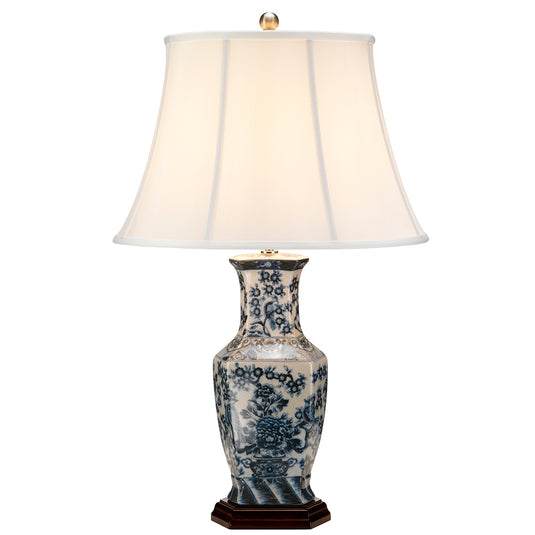 Elstead Lighting BLUE-HEX-TL Blue Hex 1 Light Table Lamp